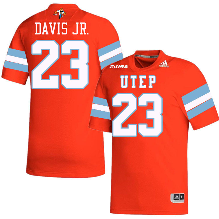 #23 Wondame Davis Jr. UTEP Jersey,UTEP Miners College Football Jersey,Uniforms-Throwback